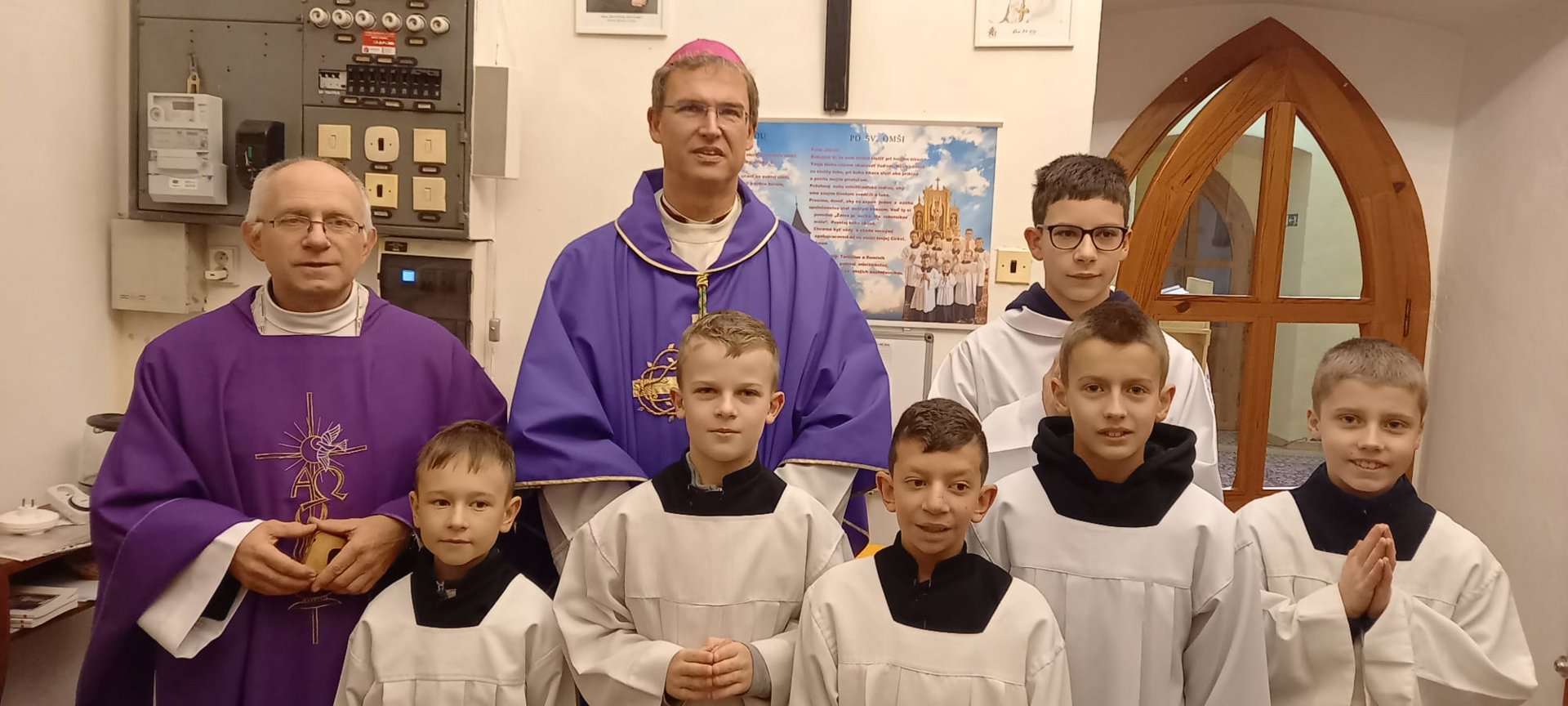 Návšteva biskupa Františka